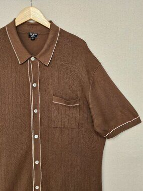 Todd Snyder Cotton Silk Tipped Full Placket Polo XL